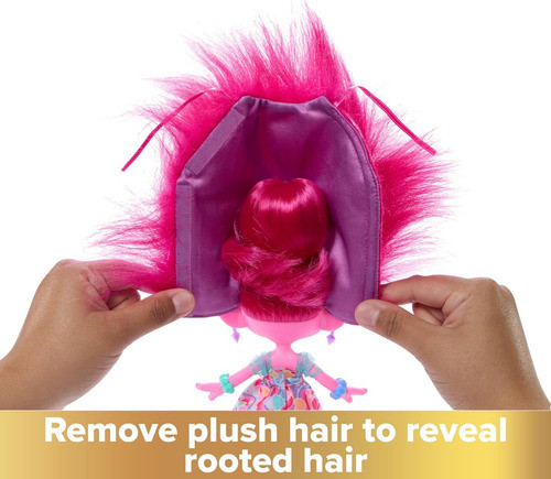 Muñeca Trolls Band Together Hairsasional Queen Poppy Fashion 1
