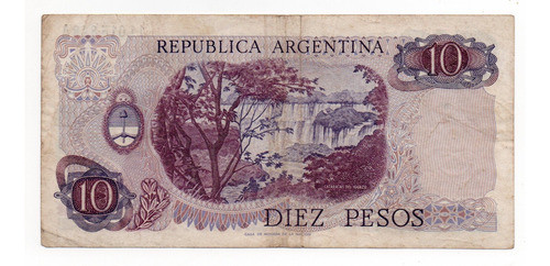 Billete Argentina 10 Pesos Ley Bottero 2334 1