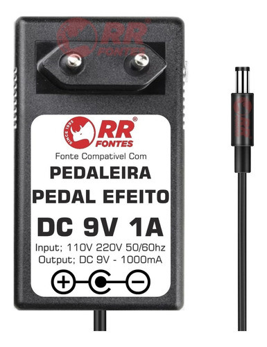 Fonte Dc 18v  Para Pedal Pedaleira Hotone Ampero 0