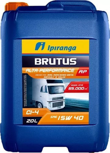 Óleo Ipiranga Brutus 15w40 Ci4 Ap Alta Performance 20l .ipt6 0