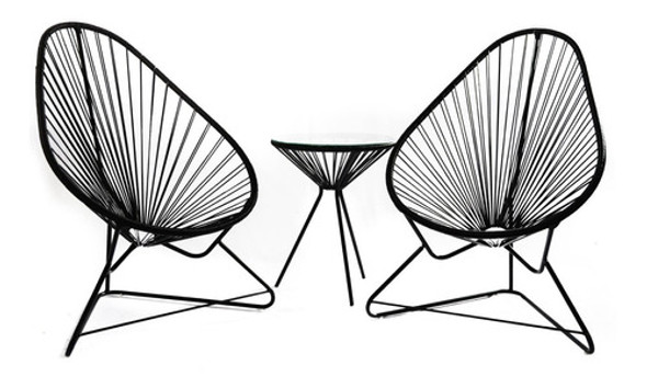 Juego Sillones Acapulco Sillas Con Mesa Calidad Premium 0