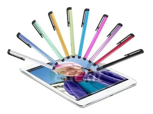 Lapiz Optico Touch Metalizado Tablet Gps Celular Colores 1