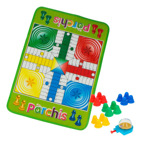 Juego Ludo Gigante + Lanzador De Dado Automatico 80x65m 1