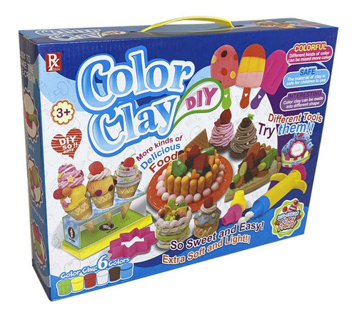 Juego De Masas Color Clay Fiesta Con Tortas 1