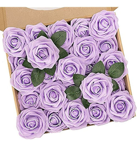 N&t Nieting Flores Artificiales Moradas, 25 Piezas Flores Ar 0