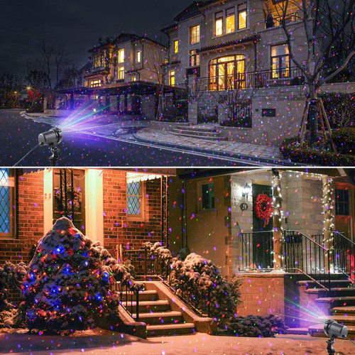 Luces Láser De Navidad Proyector Exterior Resistente Decorat 1