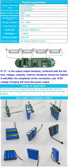 4s 12a Ecualizador Pack 14.8v 18650 Itytarg 1