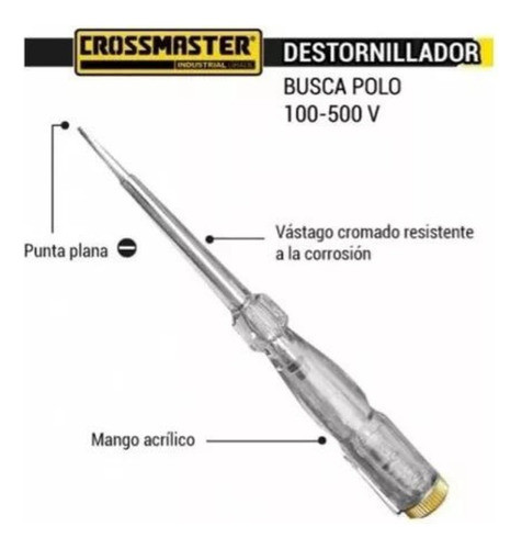 Destornillador Buscapolo N°2 100 A 500v Busca Polo 1