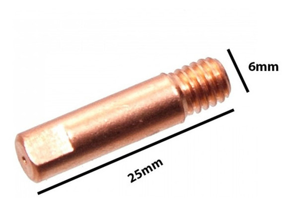 Punta Pico Tubo De Contacto 0,9mm Torcha 15 Mig Mag X 20u 1