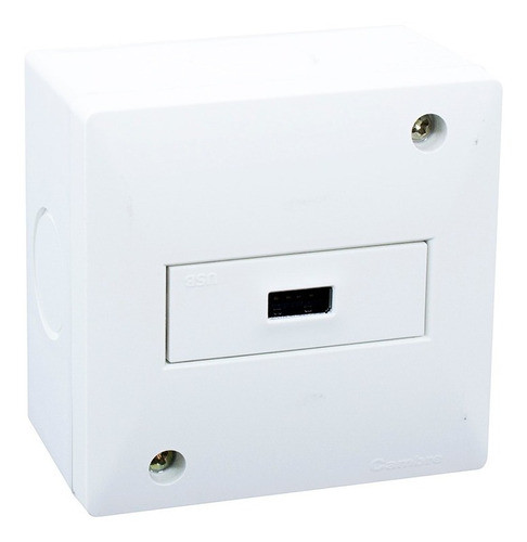 Caja De Aplicar 1 Toma Usb  Ip40 Blanco Cambre Siglo Xxii 1