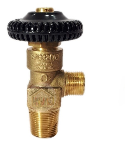 Valvula Rosca 1/2 Salida 21.8mm Para Tubo De Oxigeno 0
