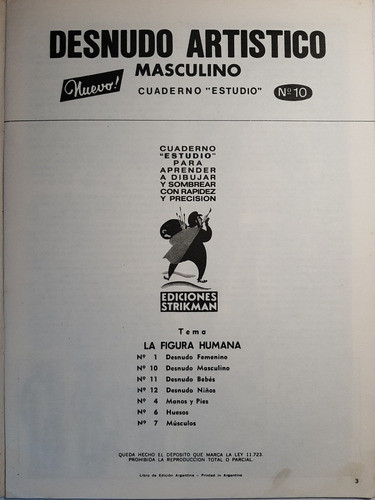 Antiguo Cuaderno Dibujo Artístico Femeninomasculino 2 Ro 574 1