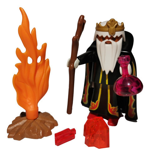 Playmobil 3932 Mago Hechicero Con Fogata Magos Druida 0
