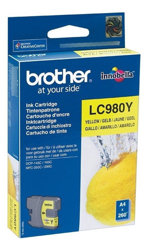 Cartucho De Tinta Brother Lc-980y Amarillo 0