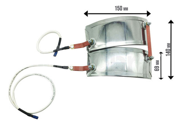 Resistência P/ Autoclave Dabi  12l - 640w 220v 1