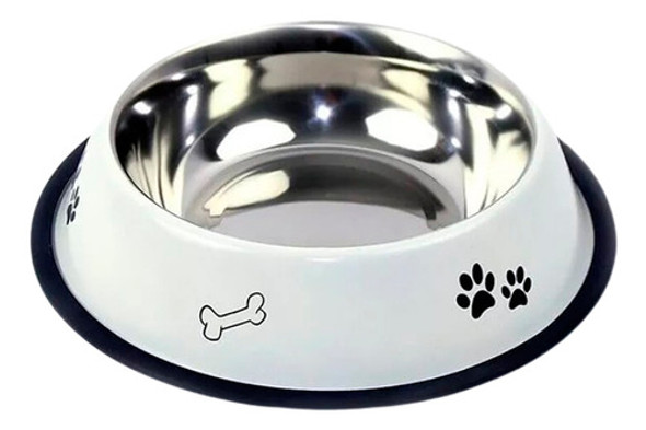 Comedero Bebedero Perro Gato Acero Inoxidable 1600cc Estampa 0