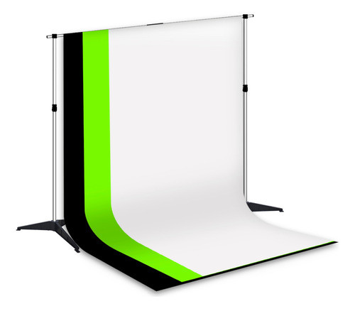 Suporte Base Desmontável Com 03 Tecidos 1,5mx2,20m 0