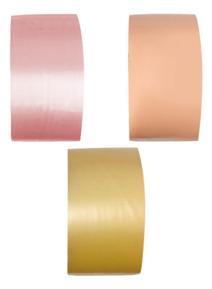 3 Unidades De Fita Adesiva Para Bolas, Laranja Amarelo Rosa 0