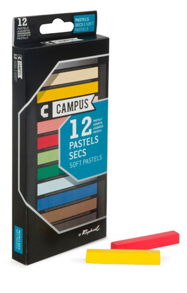 Pasteles Tiza Raphael Campus X 12 Colores 0