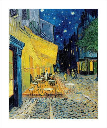 Lamina Fine Art Cafe Nocturno Van Gogh 58x70 Cm Myc Arte 0