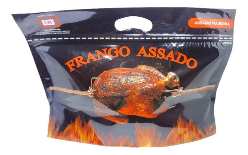 Saco Embalagem Frango Assado Ate 3 Kg/ziper/200 Unid 0