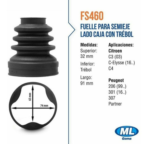 Kit Fuelle Peugeot 206 307 C3 C4 Partner Citroen L/c Ks460 1