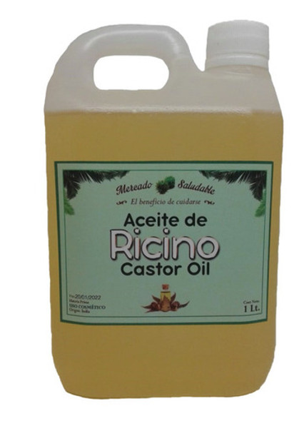 Aceite De Ricino Puro Virgen Cosmético X 1 Litro. 0