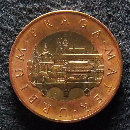República Checa 50 Coronas 2014 Bimetalica Sc Km 1 Praga 1