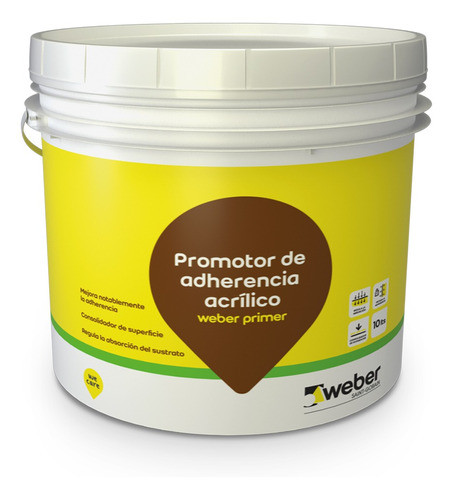 Weber Primer Promotor Adherencia Acrílico X 10l 0