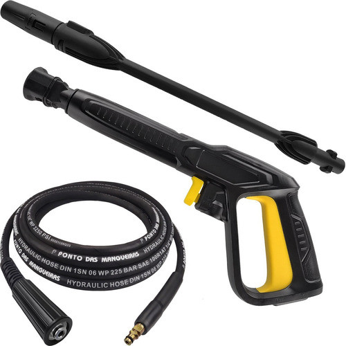 Pistola 3mt Mangueira Trama De Aço Compatível Karcher K2.500 0