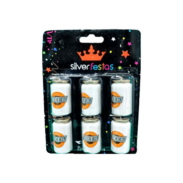 Vela De Aniversário Cerveja Para Festas Silver Festas 0