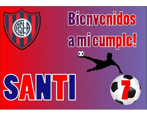 San Lorenzo   Cumpleaños Combo Impreso Y Cortado 0
