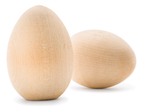 Huevos De Madera Para Pintar Artesanias Deco 55mm 25unidades 0