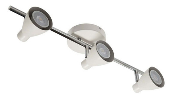 Lámpara Decorativa Tipo Riel Triple Spot Gu10 50w Tr-2403 0