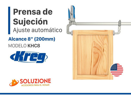 Kreg Prensa Carpintero Pinza 8 Pulgadas Ksc8 -automaxx 1
