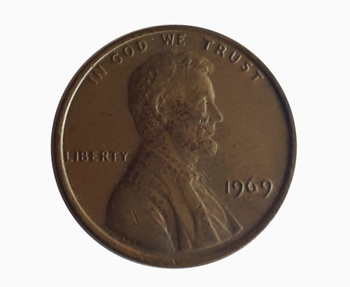 Moneda Estados Unidos 1969 1 Centavo 0