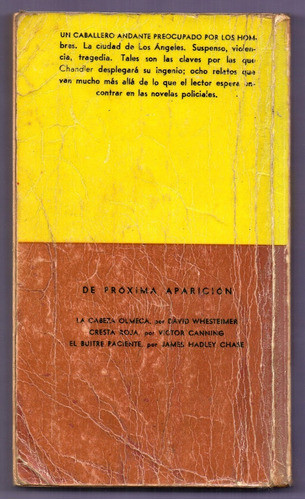Libro Asesino En La Lluvia De R. Chandler 1