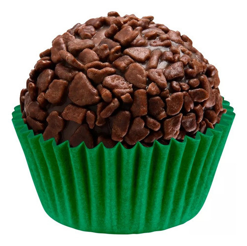 Forminha De Doce Verde Escuro Brigadeiro Docinho N°4 100 Uni 1