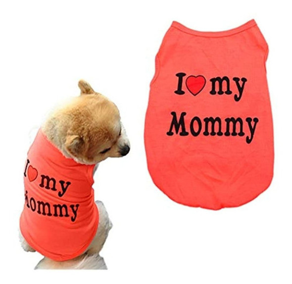 Fstrend Mama Perro Gato Camisa Ropa De Verano Mascotas Cach 0
