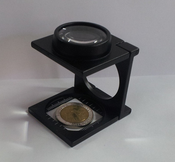 Lupa Cuenta Hilos Metalica 10x Galileo Lc3040 25mm 1