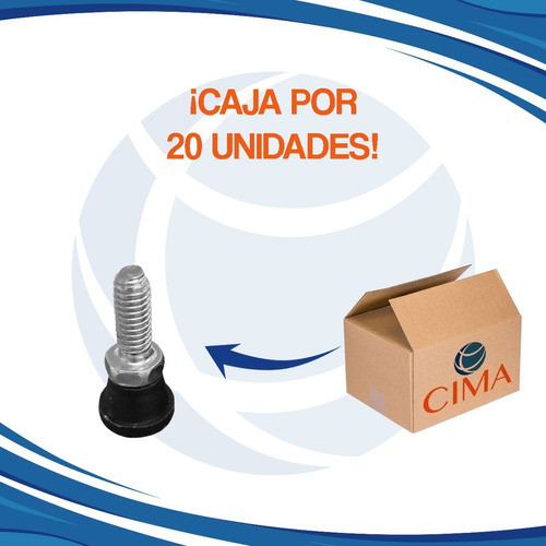 Regaton Símil Pata De 18mm Ec  X20/u Acero Y Plástico 1