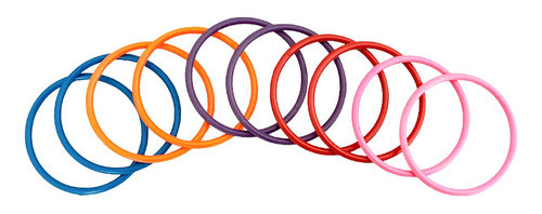 Argolas Coloridas De Plástico Jogo Festa Junina 10 Unidades 1