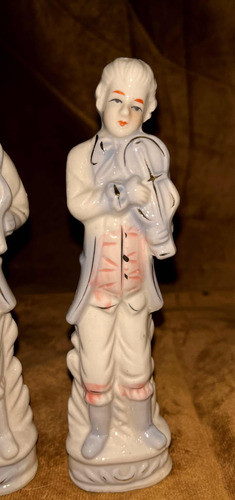 Figuras De Porcelana Músicos Violines Violinistas Cerámica 1