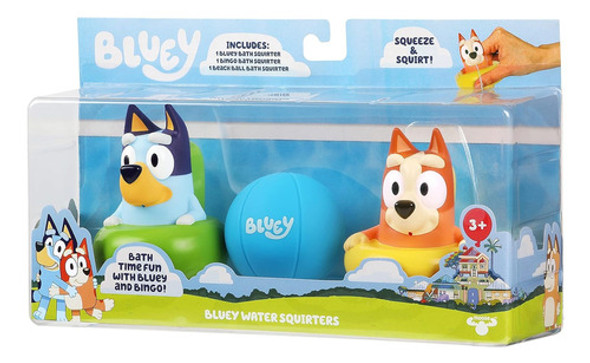 Bluey Y Bingo Set Figuras De Goma Lanza Agua Para Baño 0 Bluey Y Bingo Set Figuras De Goma Lanza Agua Para Baño 0