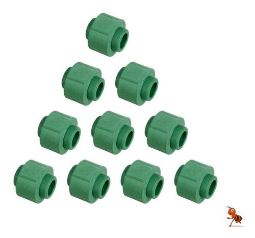 Unión Doble Con Tuerca Plastica 25mm Amanco Fusion - X10 Ud 0