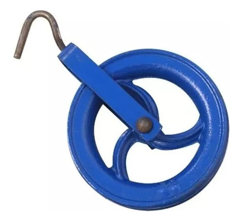 Polea Roldana 140mm Evol3800 Hierro Fundicion Albañil 0