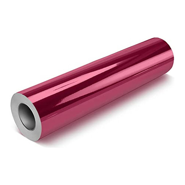 Adhesivo Permanente Vvivid Deco65 Cromado Rosa Brillante Par 0