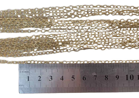 Cadena De Hierro Dorada - Para Armado 10 Metros Ml-c75 0 Cadena De Hierro Dorada - Para Armado 10 Metros Ml-c75 0