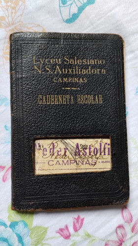 Antiga Caderneta Estudante 1941 Boletim Liceu Salesiano #av 0