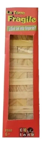 Torre De Madera Caja Roja Fragile El Tano - Sharif Express 0